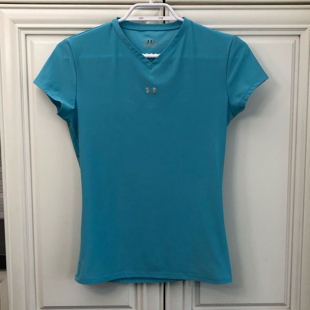 Under Armour Women's Blue V-Neck Top